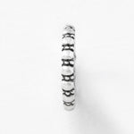 covered stacking ring silver