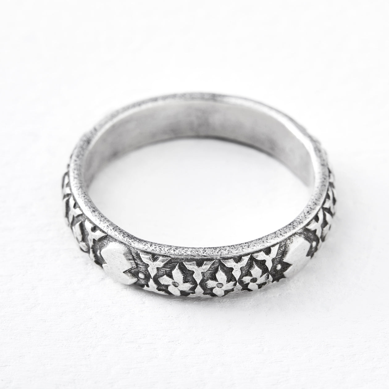 invested stacking ring silver