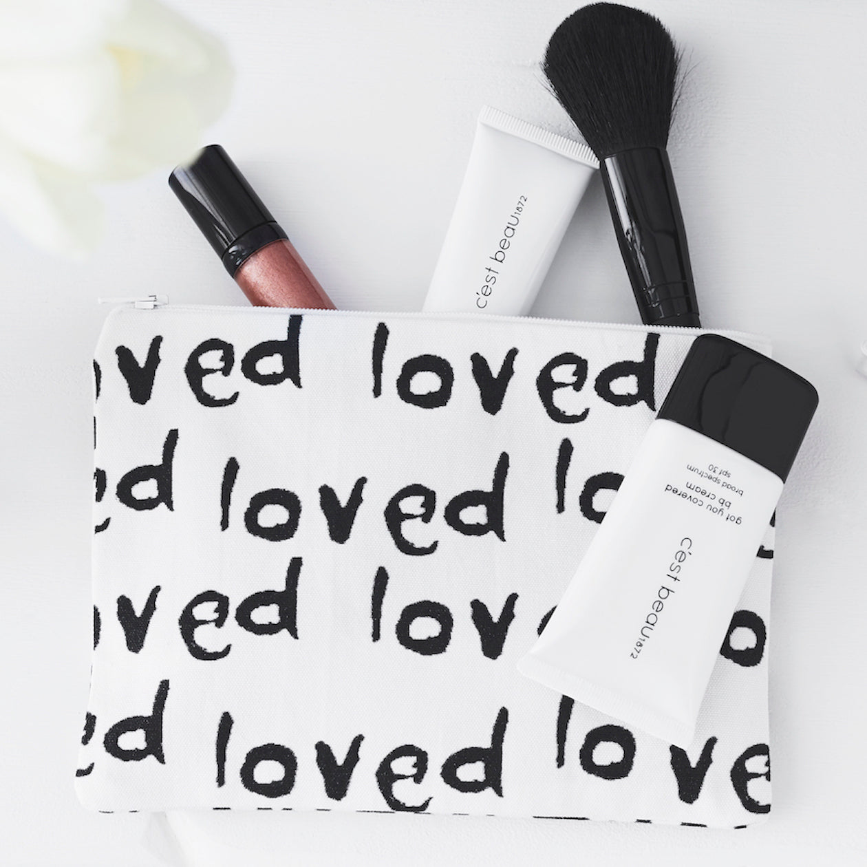 loved print - pouch