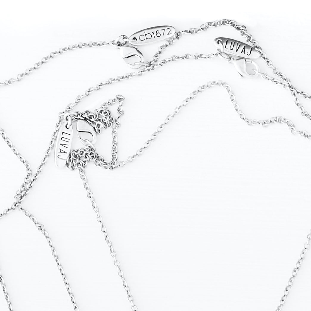 Luv AJ Silver Necklace Chain - c'est beau1872 Jewelry
