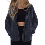 dolman quilted jacket
